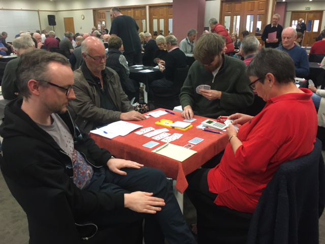 Congress pic: Kathy and Ken take on the eventual winners during the Teams