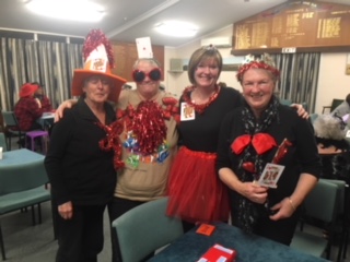 Joanne, Judith, Margaret and Anne: looked lovely but I can't remember the name of their team!